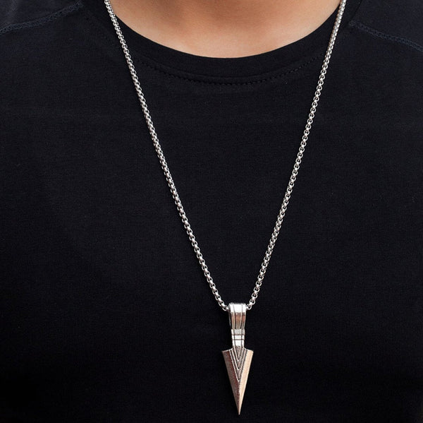 Silver Arrow Pendant for Unisex
