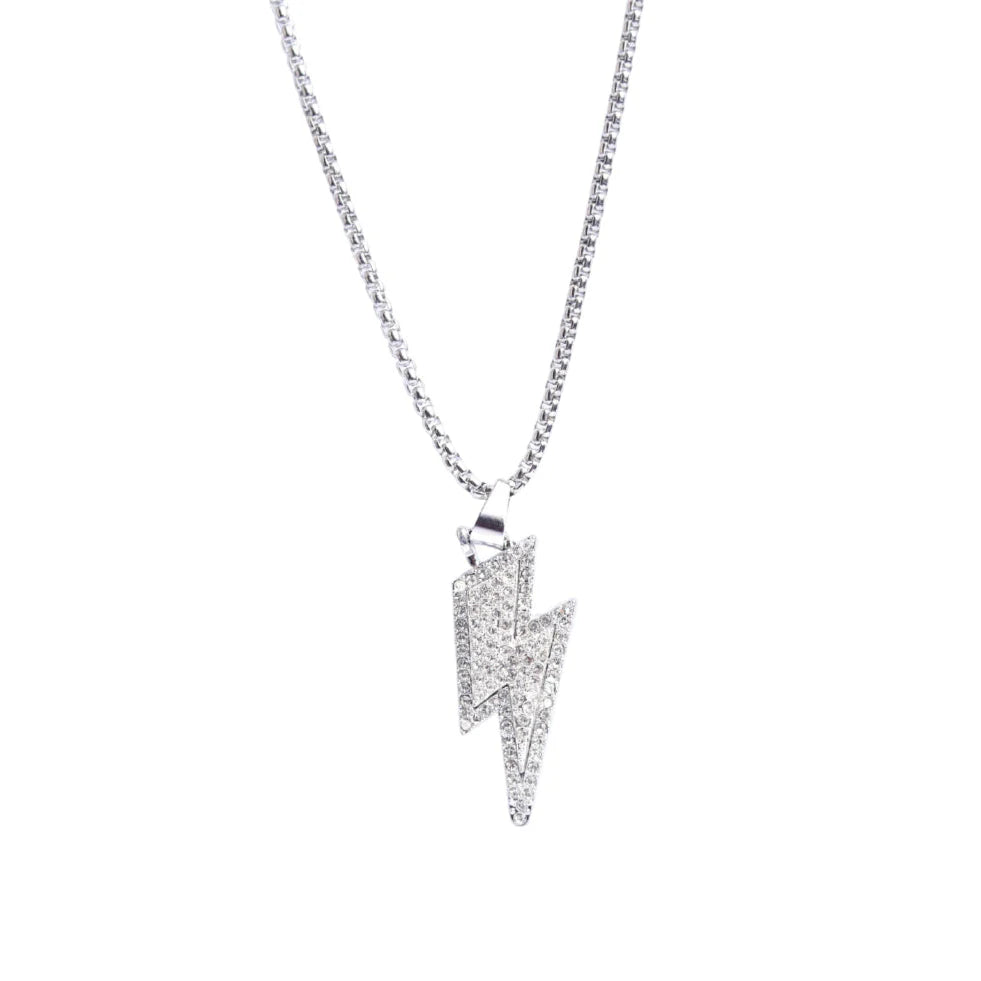 Premium Thunder Stone Lightening Silver Pendant