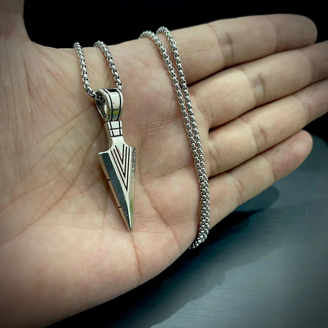Silver Arrow Pendant for Unisex