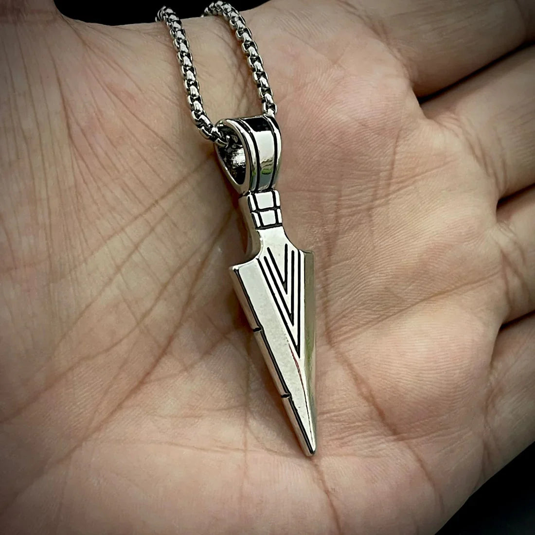 Silver Arrow Pendant for Unisex