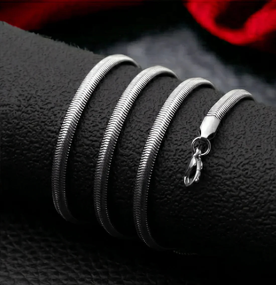 Arabic Aura Black Watch with free snake chain