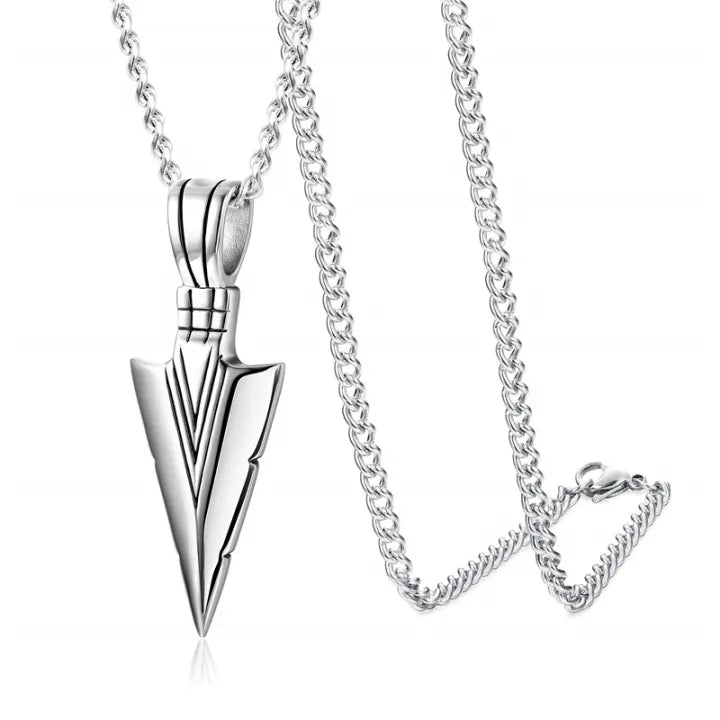 Silver Arrow Pendant for Unisex